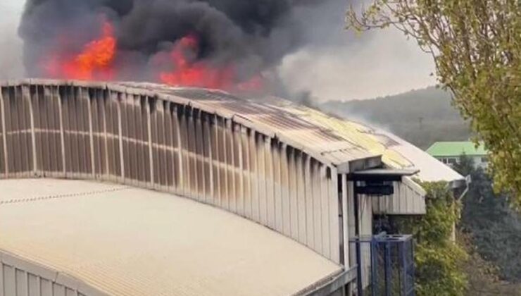 Arnavutköy’de fabrika yangını: Çok sayıda ekip bölgede