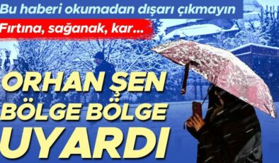 Bu haberi okumadan dışarı çıkmayın! Fırtına, kar, şiddetli yağış… 19 ile sarı ve turuncu kodlu uyarı